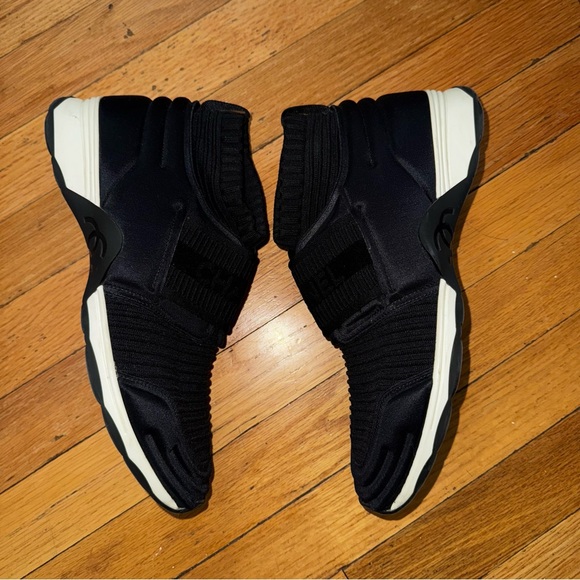 CHANEL SOCK NEOPRENE SNEAKERS TRAINERS - Picture 12 of 16